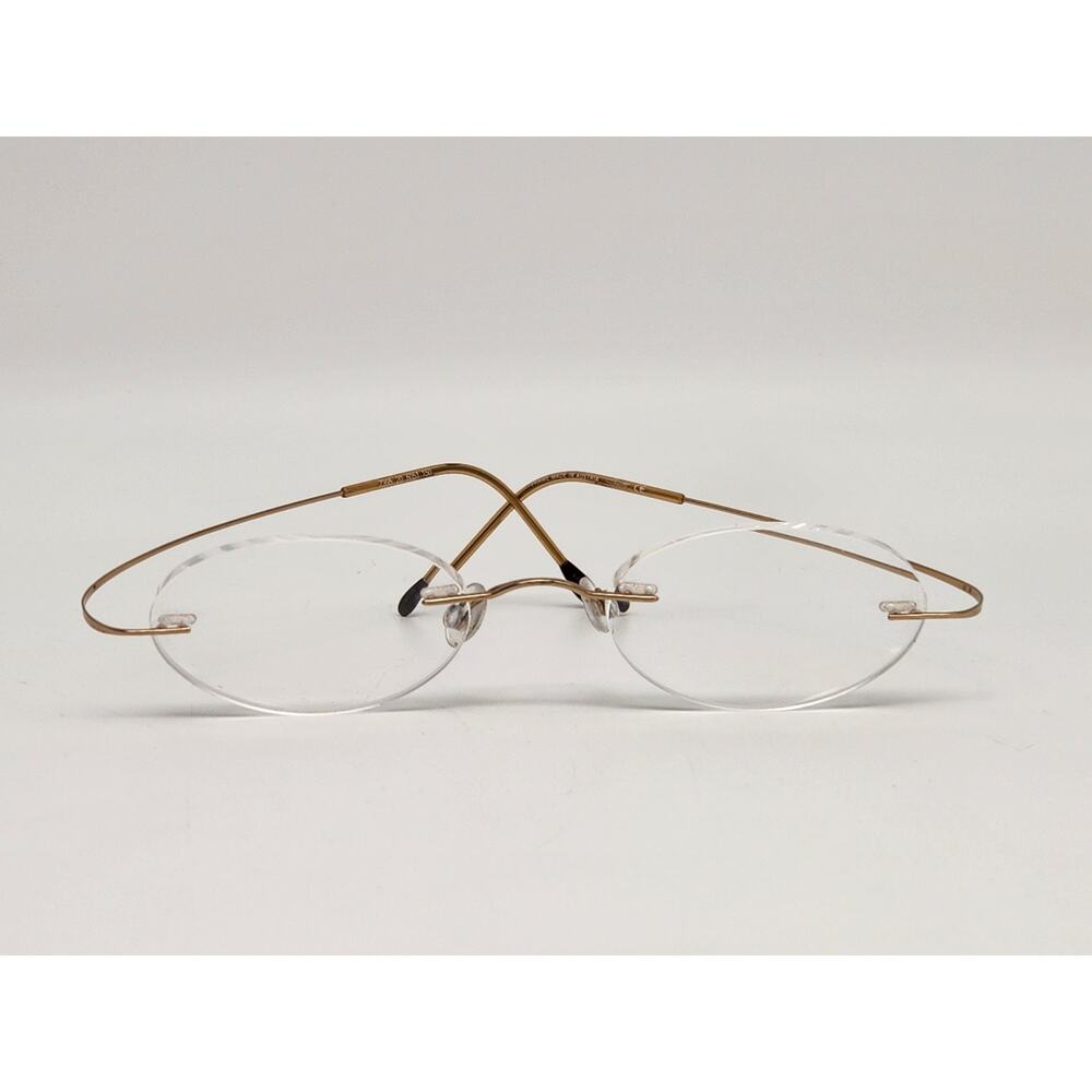 Silhouette Rimless Eyeglasses Frame Made in Austria Gold Tone Lenses 20 6051 150